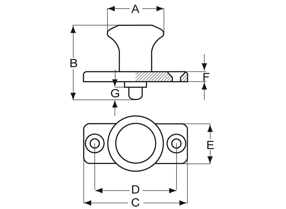 Index Plungers with Fixing Plate dimension guide