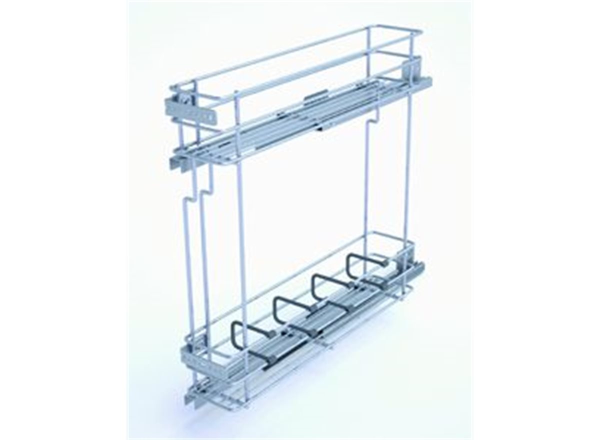 Slim Pull-out Wire Baskets - Soft Close dimension guide