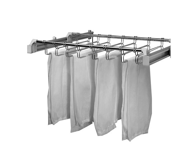 Chrome Wire Pull-Out Trouser Rack slide 1