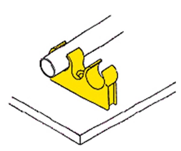 Plastic Pipe Clip - Double slide 2