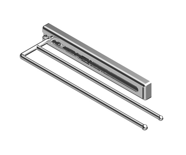 Pull-out Towel Rail - Stainless Steel slide 1